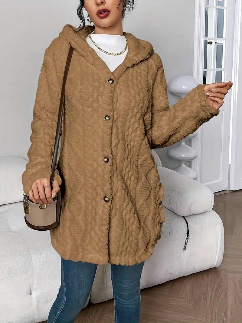 Lisa™ | Giacca Teddy Calda con Cappuccio