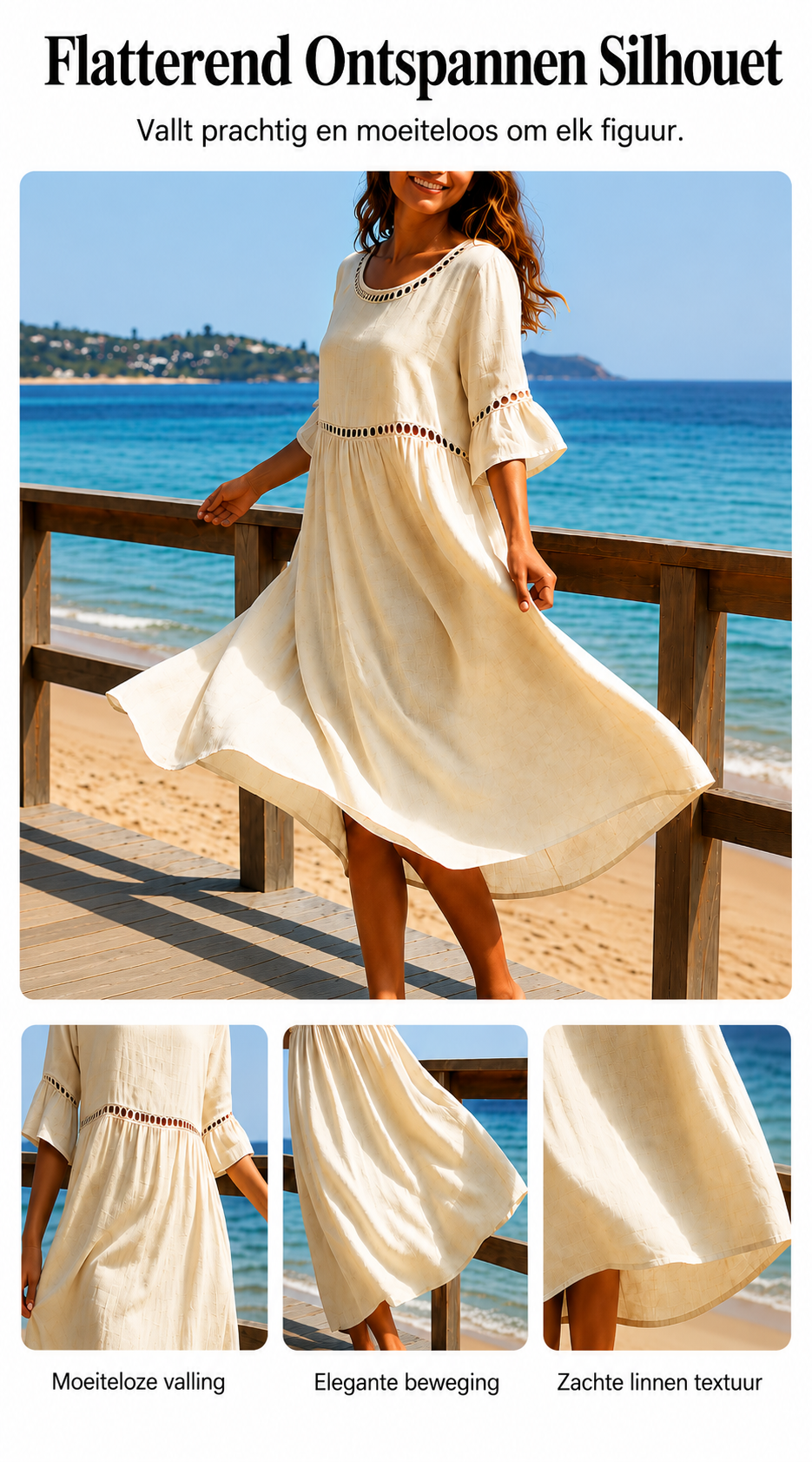 Amara™ | Elegante Abito Midi Camuffa Pancia