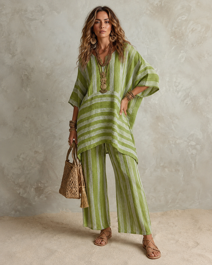 Maéva™ | Set Bohemien in Lino 2 Pezzi