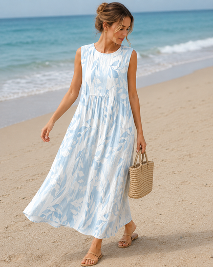 Maribel™ | Abito Midi Leggero e Camuffante per la Pancia