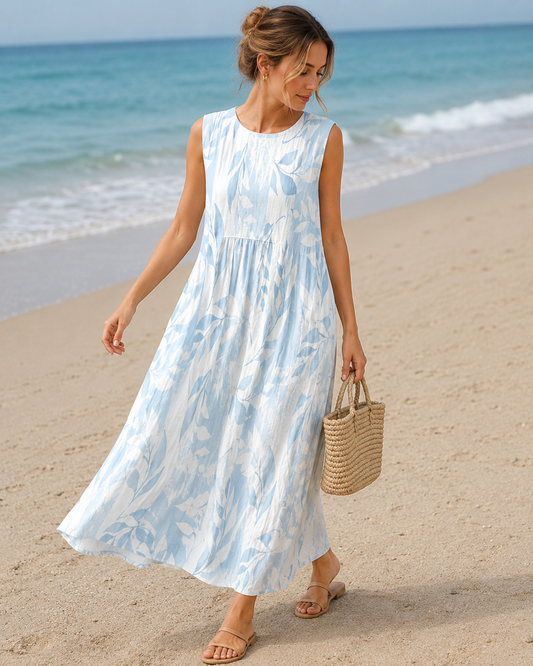 Maribel™ | Abito Midi Leggero e Camuffante per la Pancia