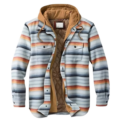 Bram | Comoda giacca patchwork con cappuccio