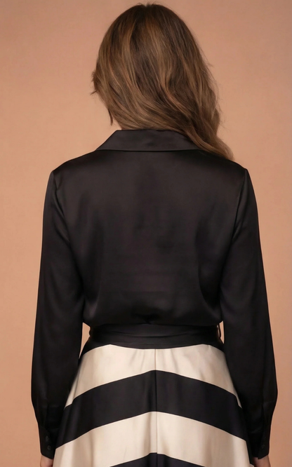 Romy™ | Elegante Maxi Abito a Righe
