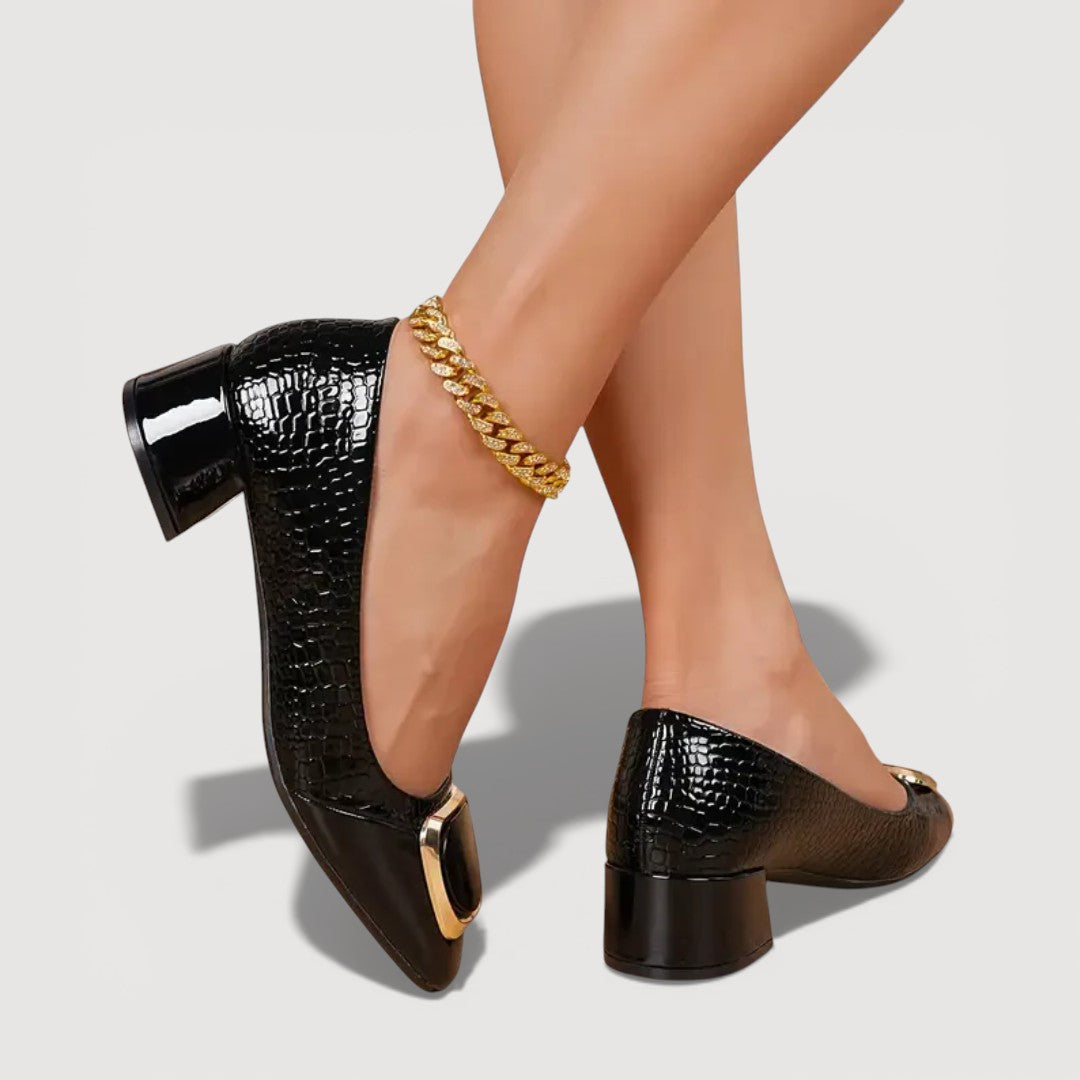 Vika™ | Tacchi Ortodontici in Pelle Eleganti e Confortevoli