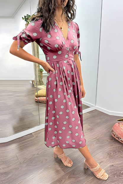 Noria™ | Elegante abito a pois