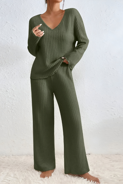 Amaris™ | Set lounge a maglia a coste morbido