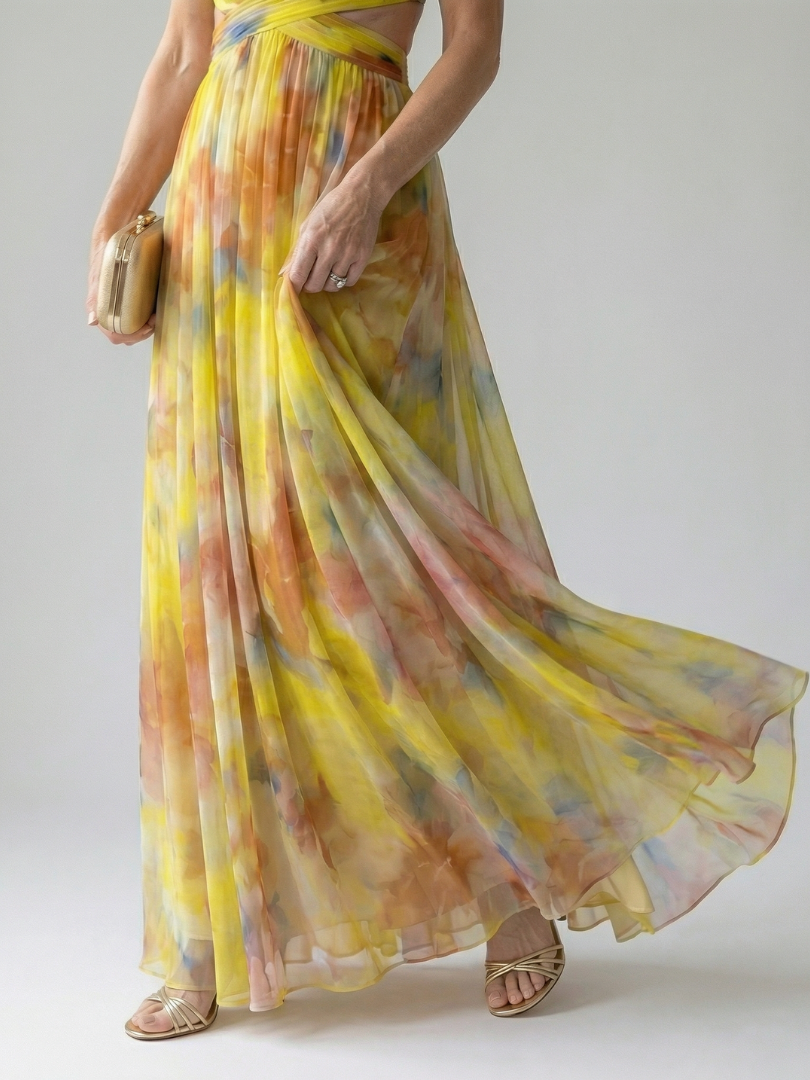Vivienne™ | Maxi Abito con Stampa Camuffante per Pancia