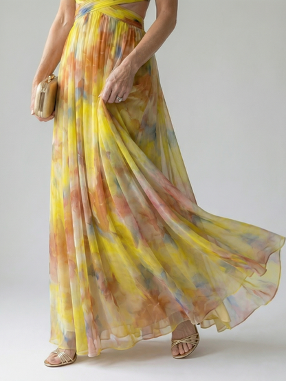 Vivienne™ | Maxi Abito con Stampa Camuffante per Pancia