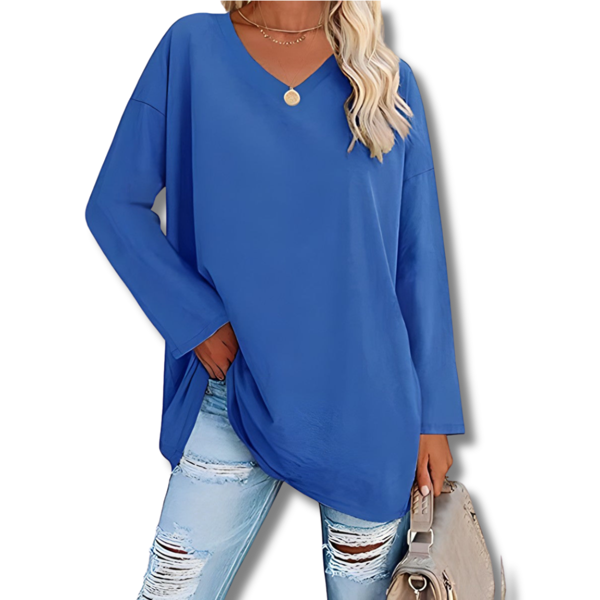 Letizia™ | Maglione a maniche lunghe con scollo a V