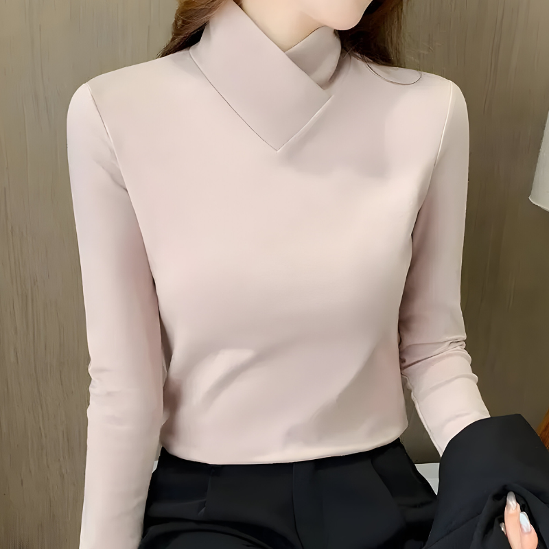 Mira™ | Elegante Top Minimal a Maniche Lunghe