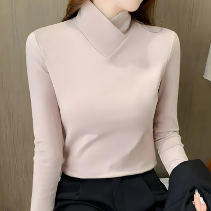 Mira™ | Elegante Top Minimal a Maniche Lunghe