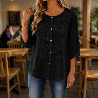 1 + 1 gratis Amelie™ | Elegante Blusa Ricamata