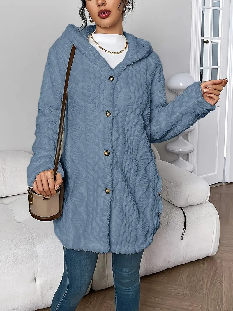 Lisa™ | Giacca Teddy Calda con Cappuccio