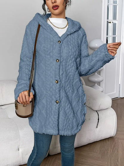 Lisa™ | Giacca Teddy Calda con Cappuccio