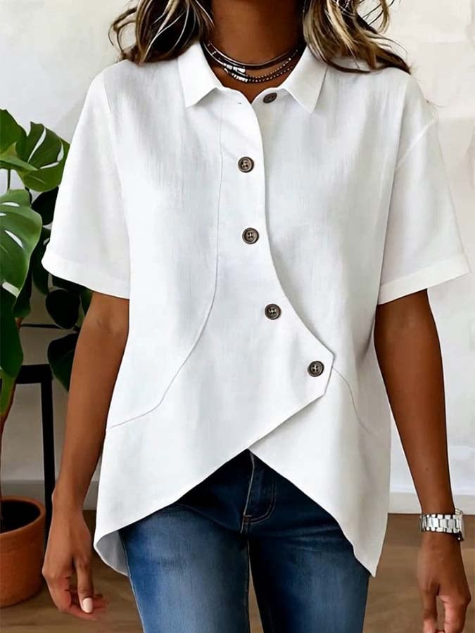 Mila™ | Blusa a Maniche Corte Confortevole