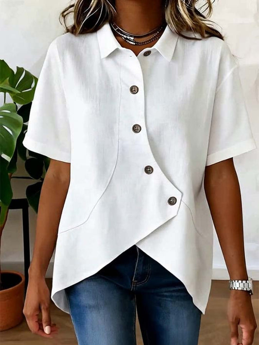 Mila™ | Blusa a Maniche Corte Confortevole