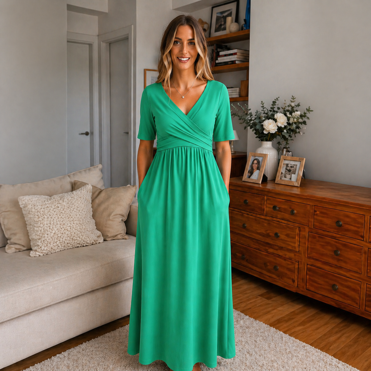 Zeno™ | Elegante Abito Maxi Avvolgente