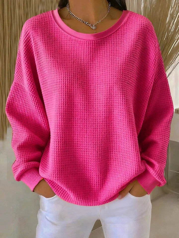 Sari™ | Maglione Casual in Tessuto Strutturato