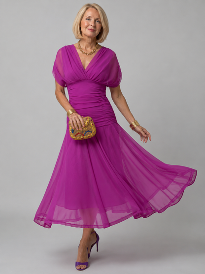 Evelina™ | Elegante Abito Maxi Camuffante per Gravidanza