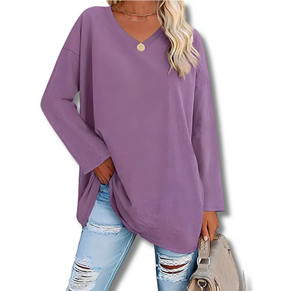 Letizia™ | Maglione a maniche lunghe con scollo a V