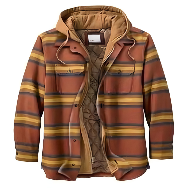 Bram | Comoda giacca patchwork con cappuccio