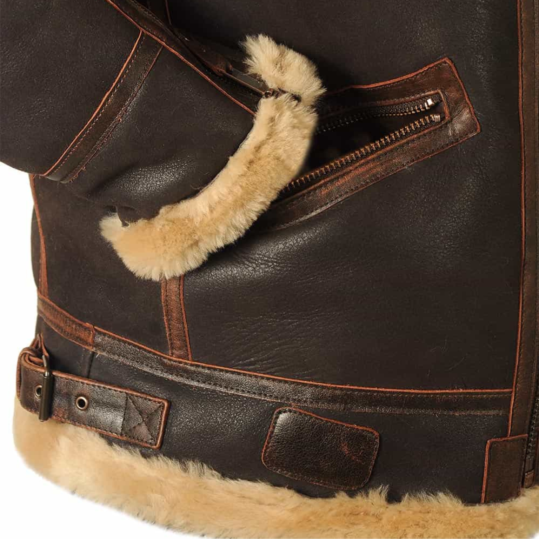 Eamon™ | Giacca aviator in shearling classica