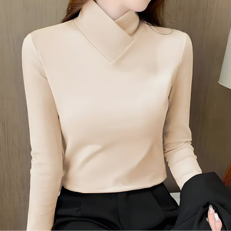 Mira™ | Elegante Top Minimal a Maniche Lunghe