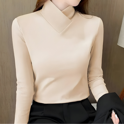 Mira™ | Elegante Top Minimal a Maniche Lunghe