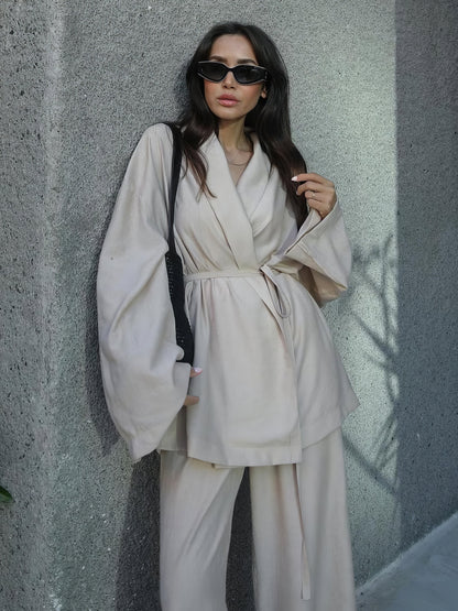 Bella | set kimono linnen