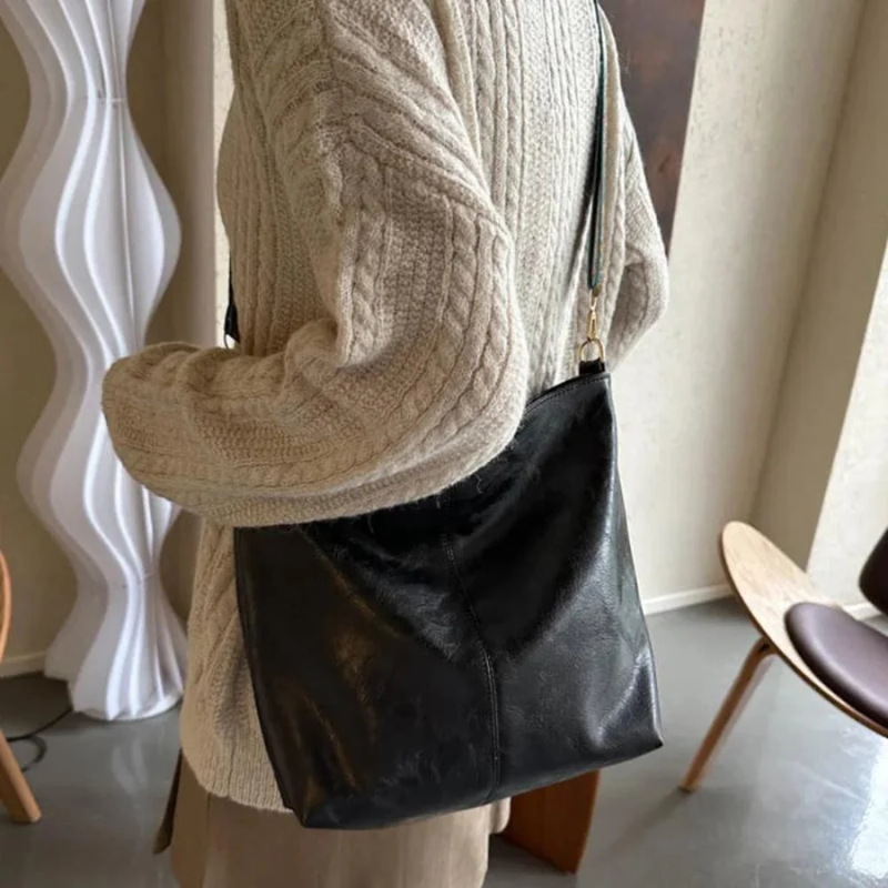 Charme Vintage di Chelsey | Borsa a Spalla in Pelle Vegana