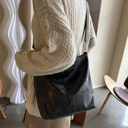 Charme Vintage di Chelsey | Borsa a Spalla in Pelle Vegana