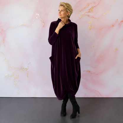 Leona™ | Elegante Vestito Maxi in Velluto