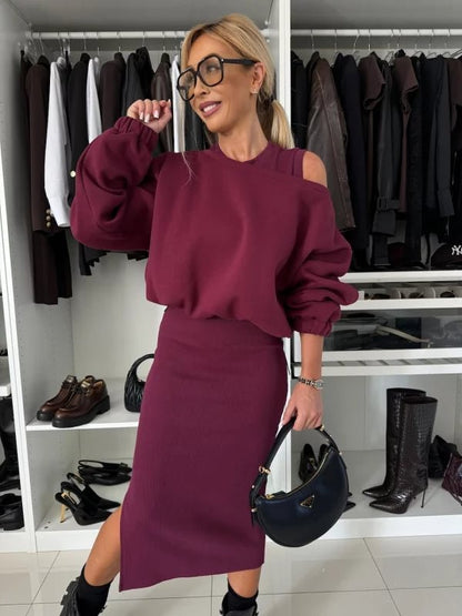 Maren™ | Elegante set a maglia a due pezzi