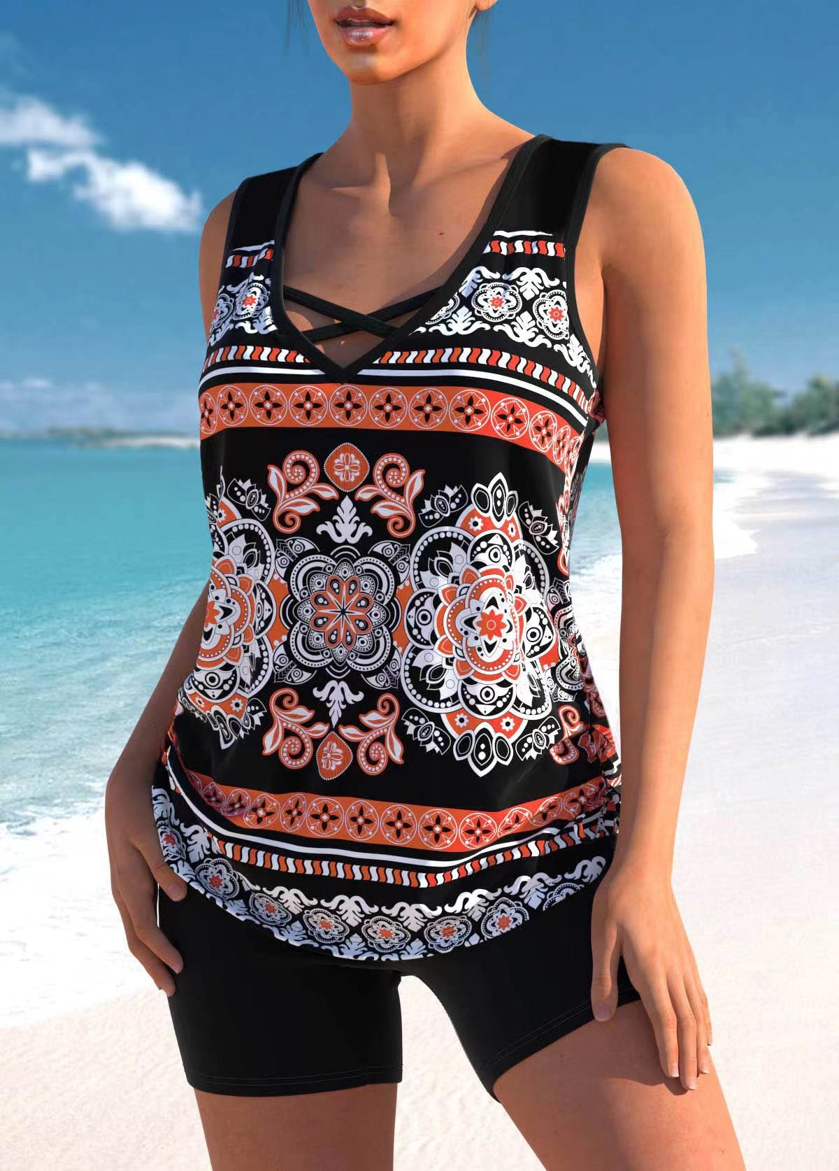 Kaela™ | Set Tankini Flattering con Shorts