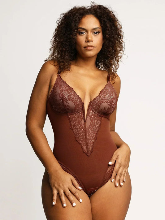 Noé™ | Body elegante con profondo scollo a V