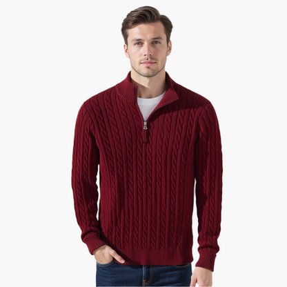 Eamon™ | Maglione classico a mezza zip
