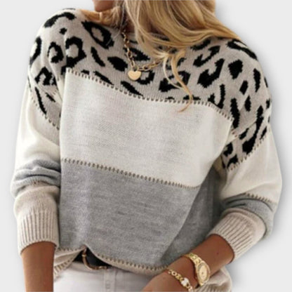 Cheyenne - Pullover casual con design leopardato