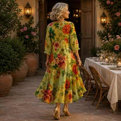 Jolene™ | Elegante Abito a Fiori Camuffa Pancia