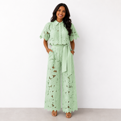 Arielle™ | Elegante Set di Due Pezzi in Pizzo