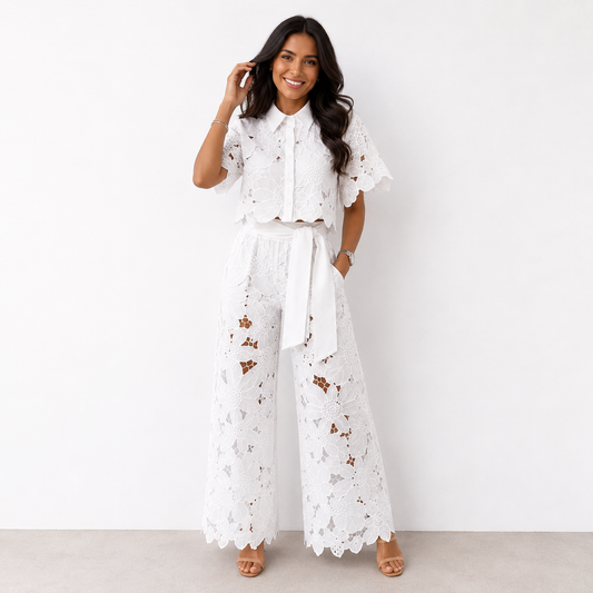 Arielle™ | Elegante Set di Due Pezzi in Pizzo