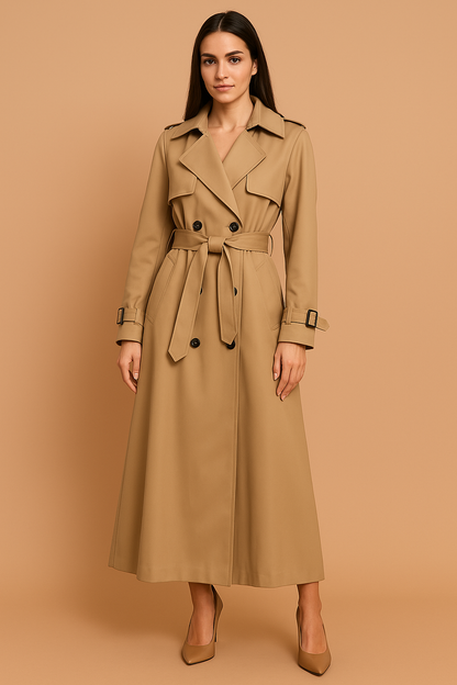 Leven™ | Elegante trench coat lungo