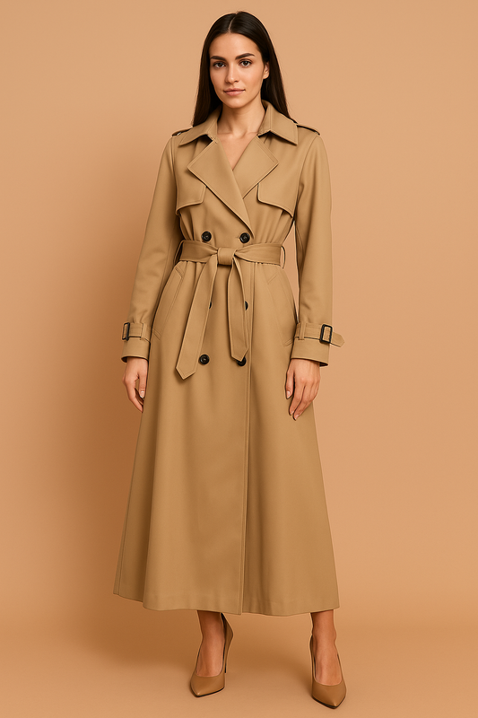 Leven™ | Elegante trench coat lungo