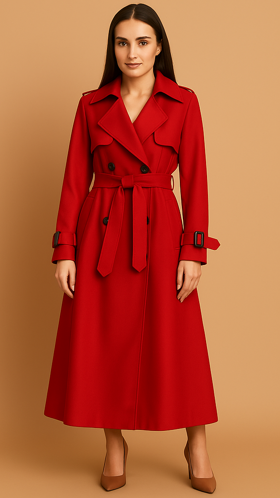 Leven™ | Elegante trench coat lungo