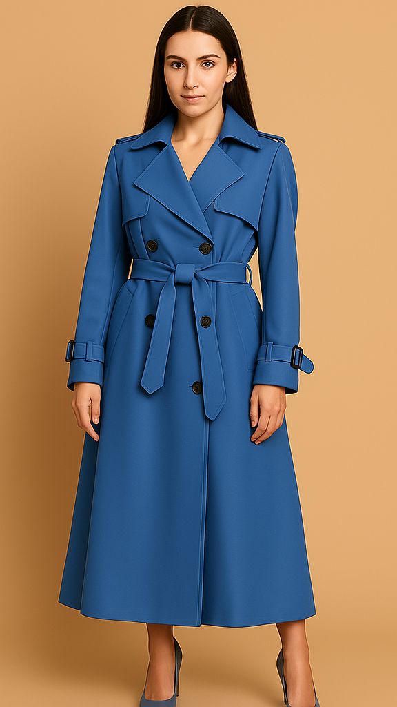 Leven™ | Elegante trench coat lungo