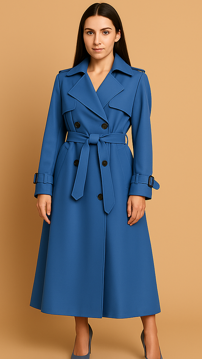 Leven™ | Elegante trench coat lungo