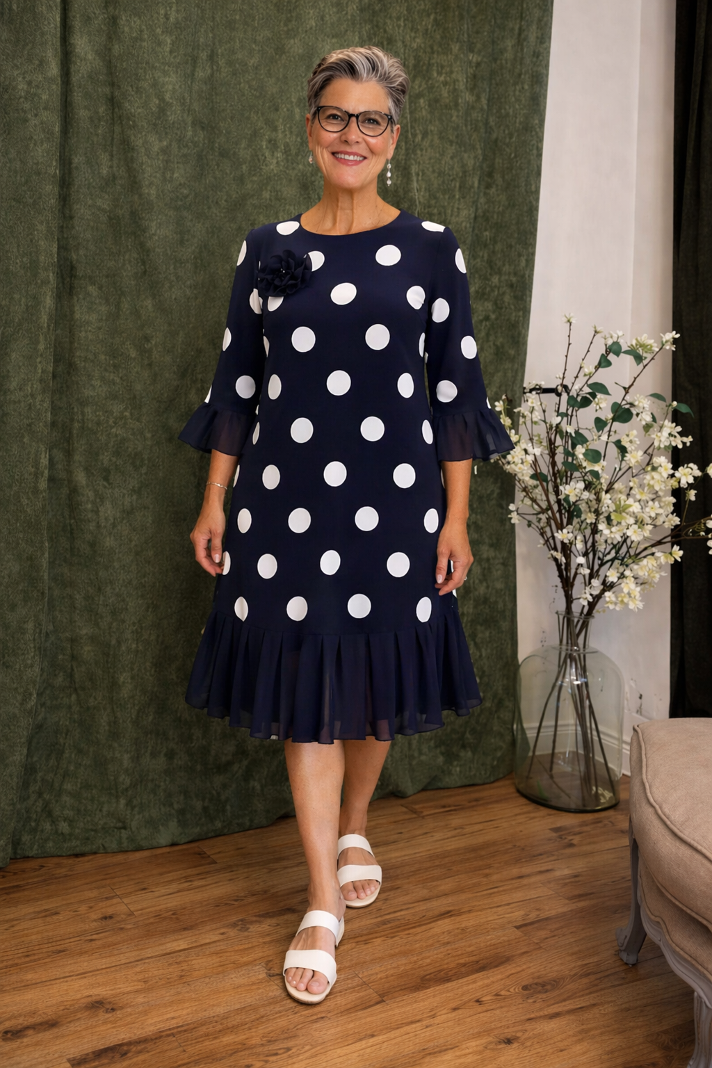 Ingrid™ | Abito Midi Elegante e Confortevole