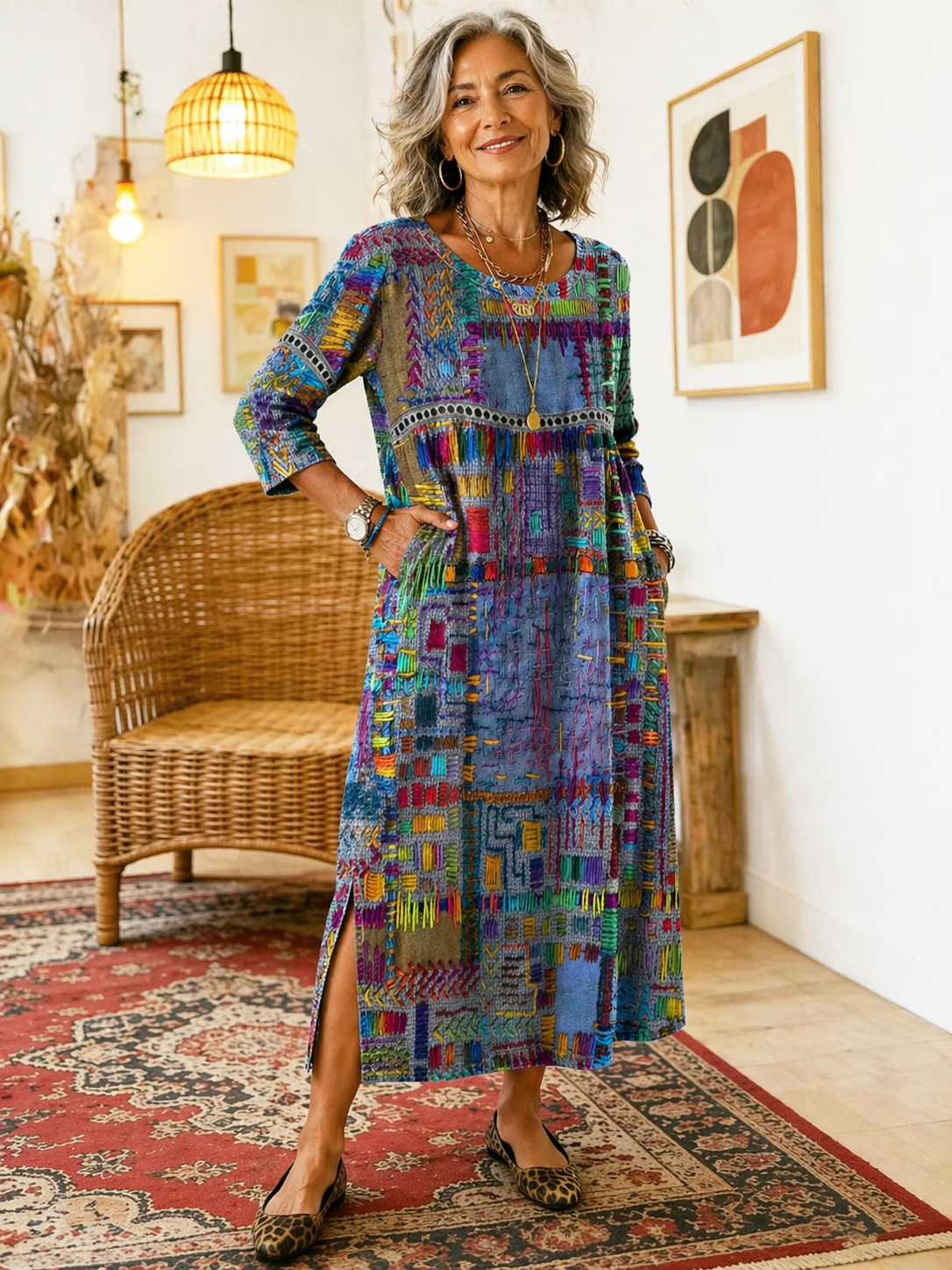 Nessa™ | Abito Stile Stampa