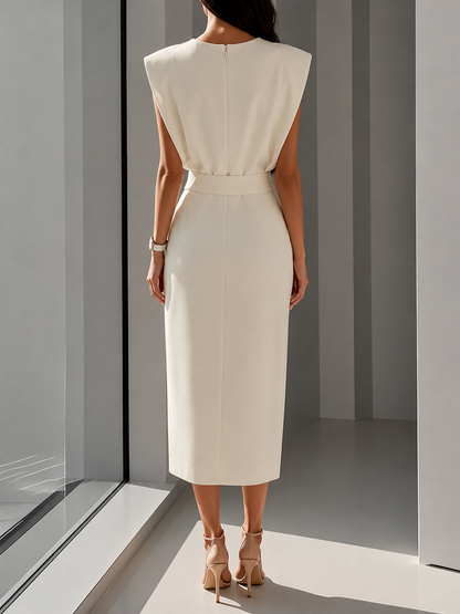 Celina™ | Elegante Abito Midi Senza Maniche