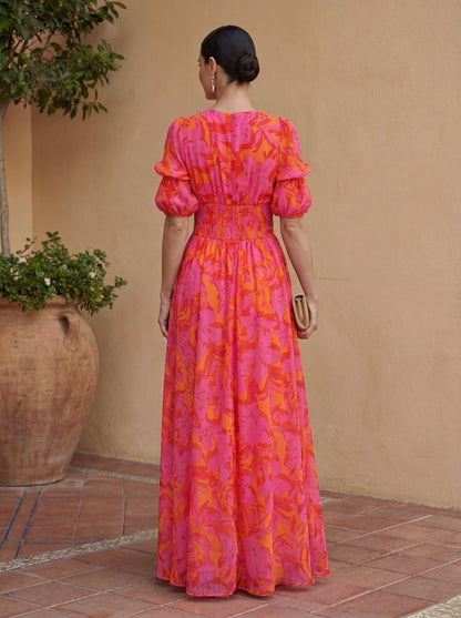 Isabella™ | Elegante Maxi Abito con Scollatura a V