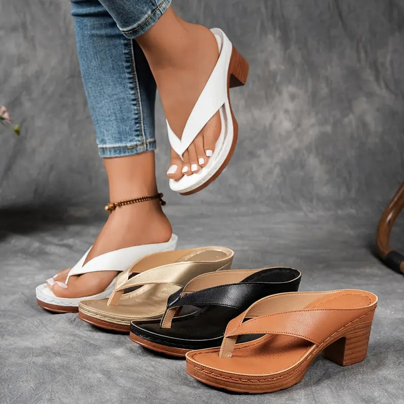 Nela™ | Eleganti Sandali Minimalisti con Tacco